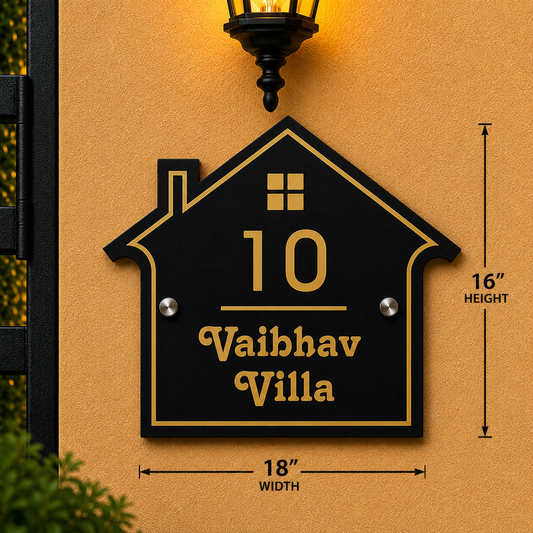 Grand Royale Wooden Name Plate For Home& Villa