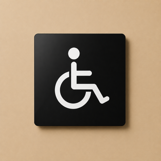 Handicap Rest Room 3D Embossed Sign