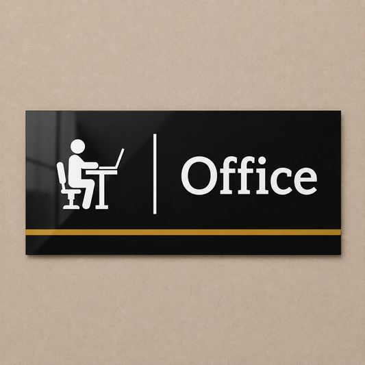 Contemporary Office Acrylic Name Plate