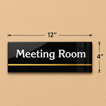 Modern Office Meeting Room Acrylic Name Plate