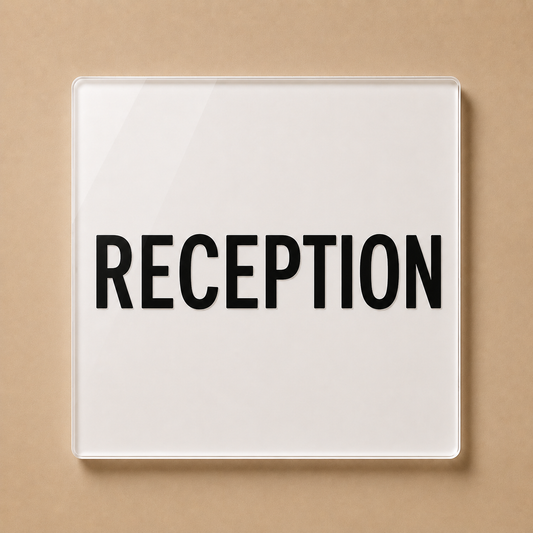 Reception Acrylic Sign