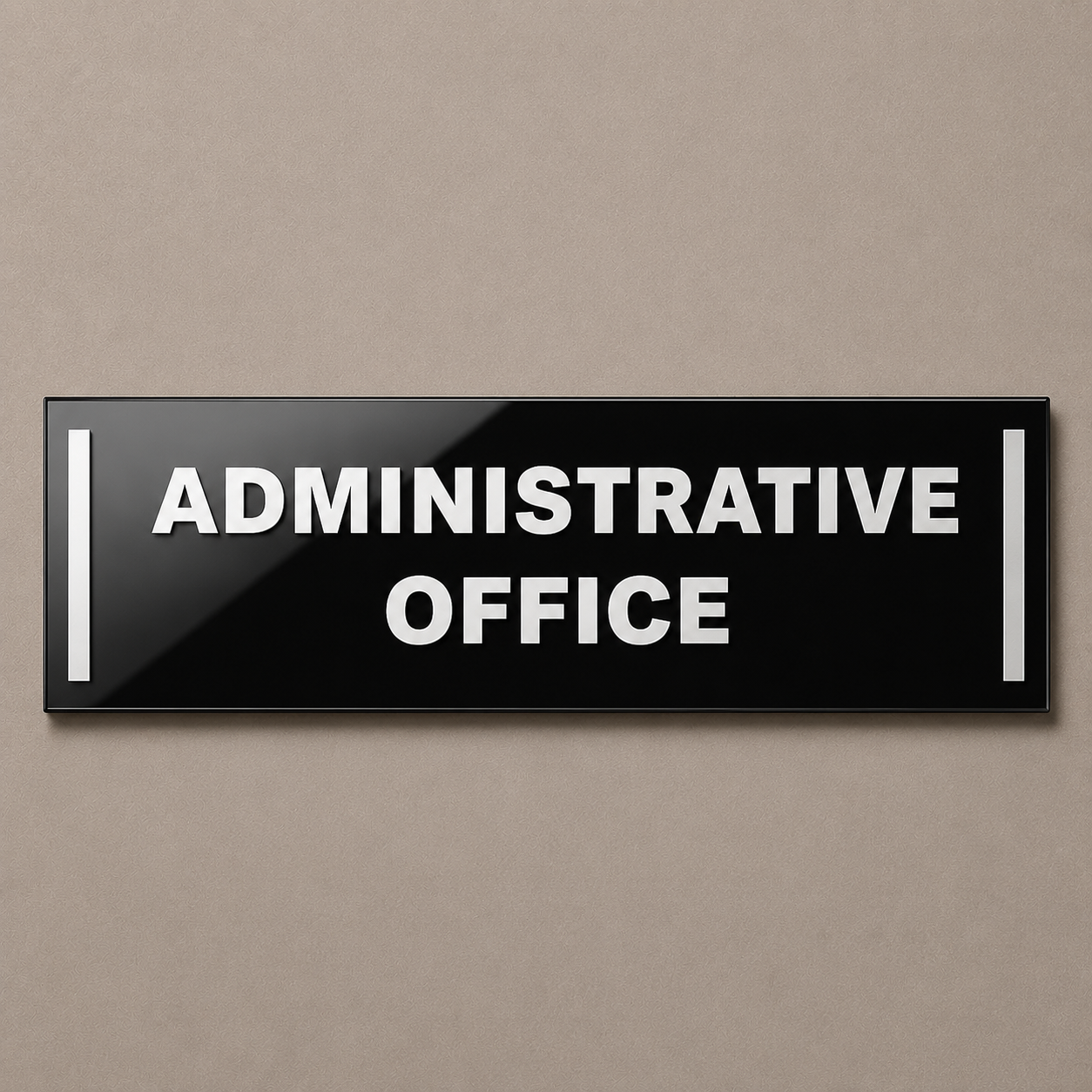 Administrative Office Acrylic Name Plate