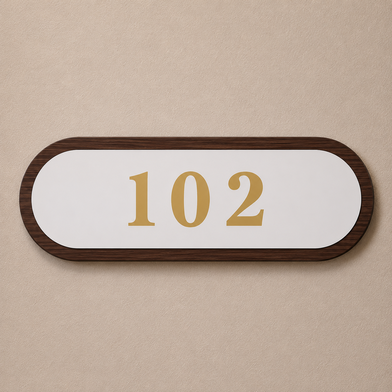 Premium Wooden Door Number Plate for Office & Home