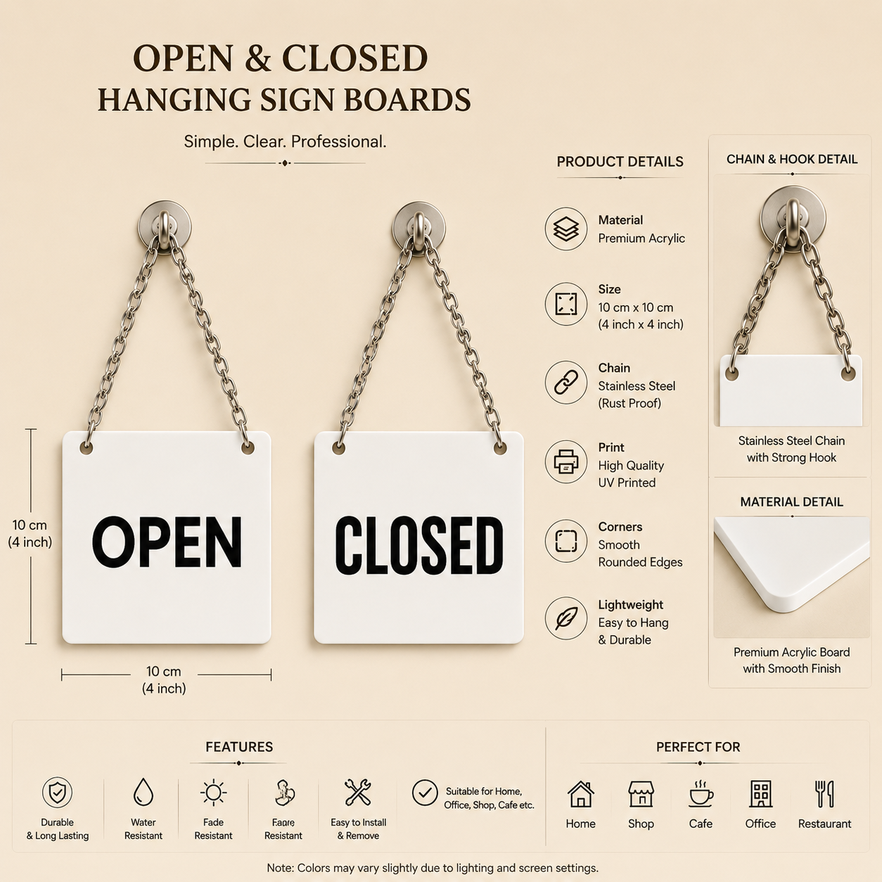 open closed