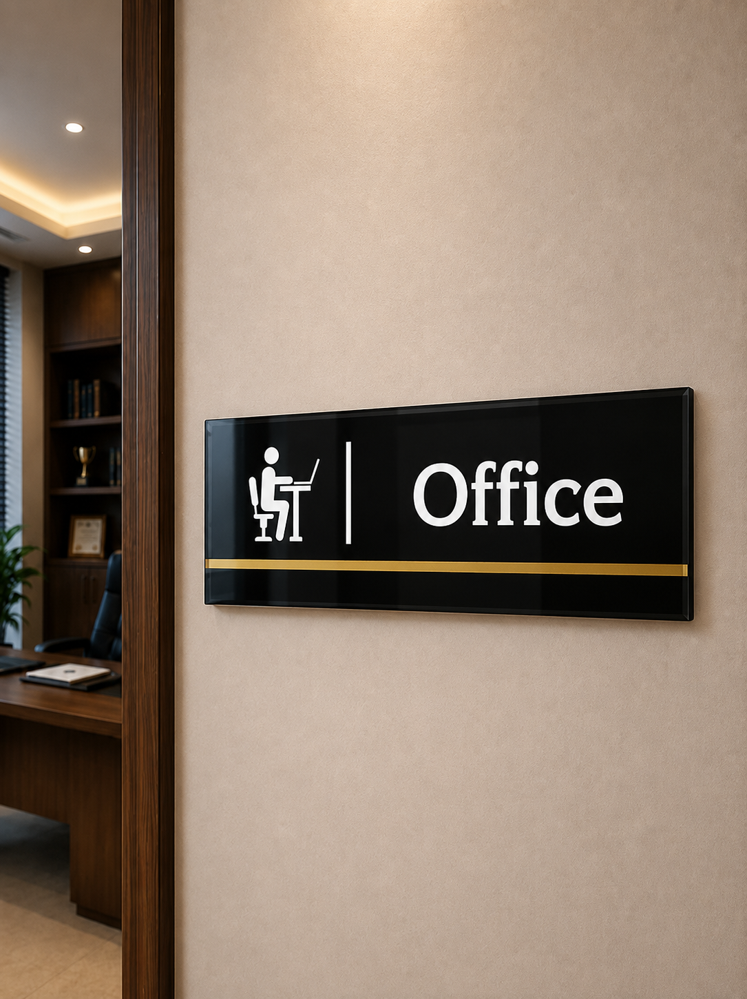 Contemporary Office Acrylic Name Plate