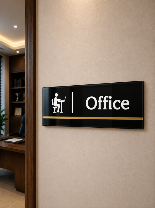 Contemporary Office Acrylic Name Plate