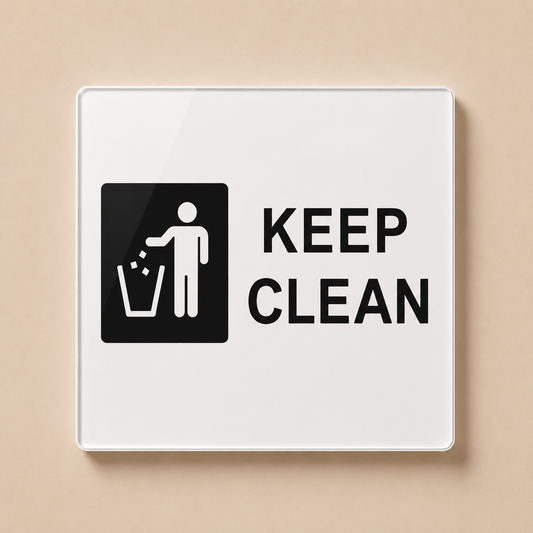 Keep Clean Sign