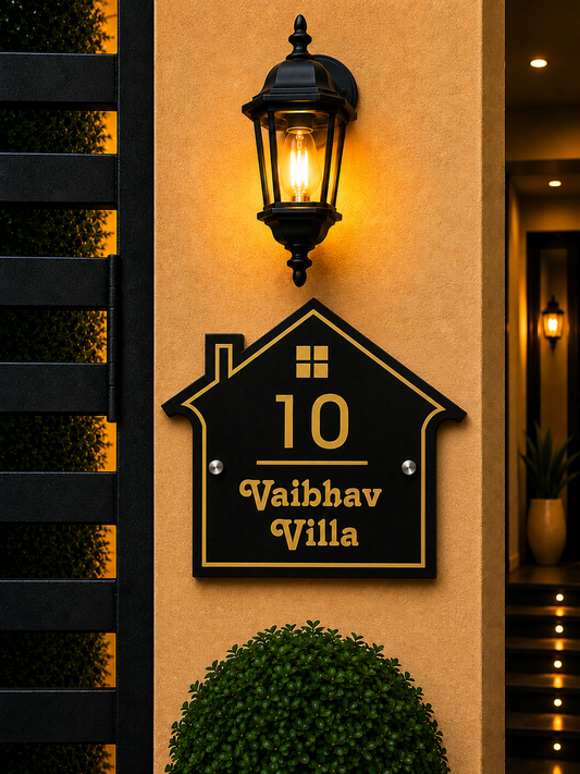 Grand Royale Wooden Name Plate For Home& Villa