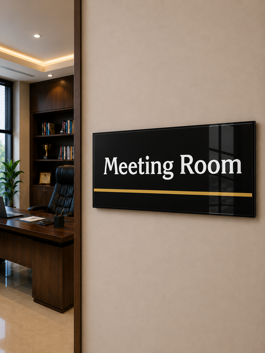 Modern Office Meeting Room Acrylic Name Plate