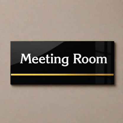Modern Office Meeting Room Acrylic Name Plate