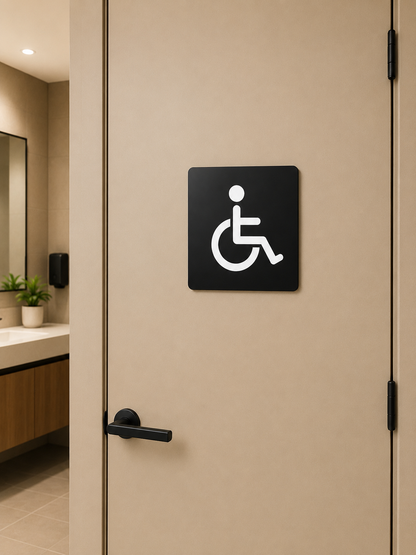 Handicap Rest Room 3D Embossed Sign