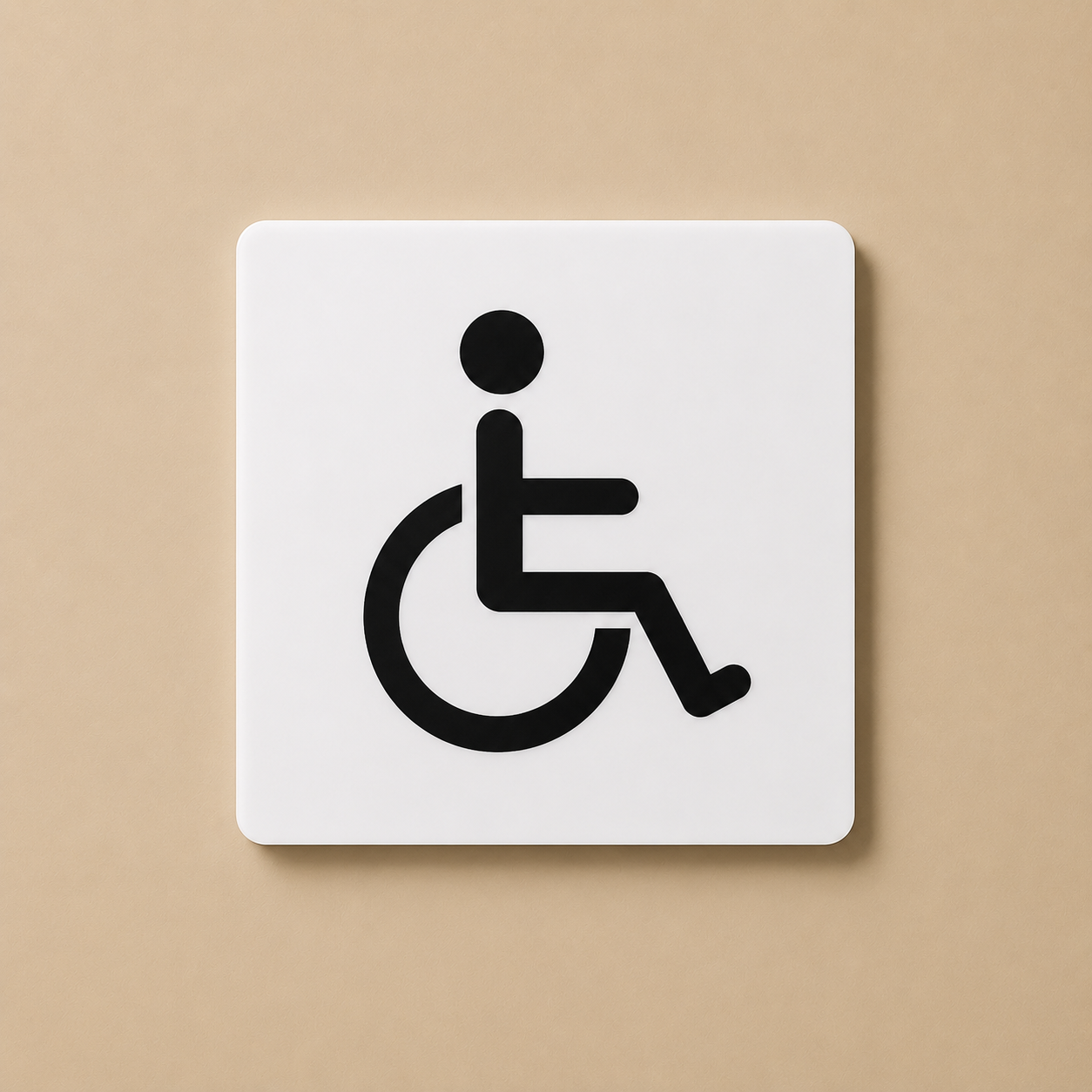 Handicap Rest Room 3D Embossed Sign