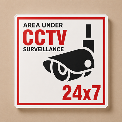 CCTV Surveillance Acrylic Sign