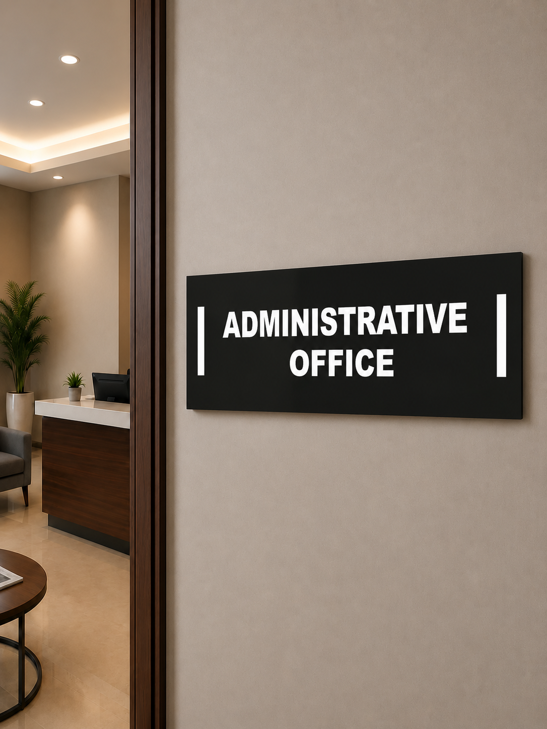 Administrative Office Acrylic Name Plate