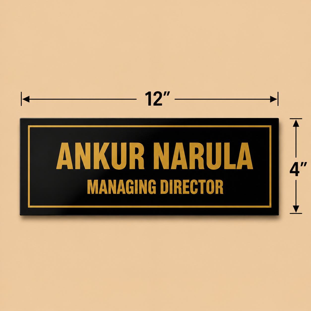 Premium Office Door Acrylic Name Plate