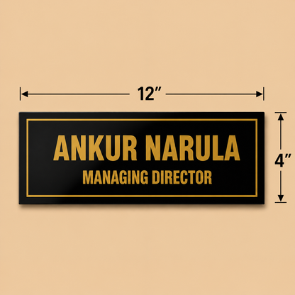 Premium Office Door Acrylic Name Plate